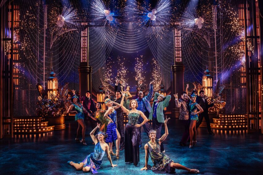 The Broadway cast of The Great Gatsby performing on stage